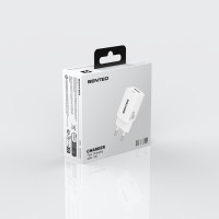 Сетевое зарядное устройство Senteo S-03 USB-C+USB-A PD20W/QC3.0/18W version1 (CE Сертификат)- черный