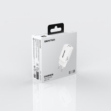 Мережевий зарядний пристрій Senteo S-03 USB-C+USB-A PD20W/QC3.0/18W version1 (CE Сертифікат)- чорний