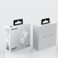 Мережевий зарядний пристрій Senteo S-03 USB-C+USB-A PD20W/QC3.0/18W version1 (CE Сертифікат)- чорний