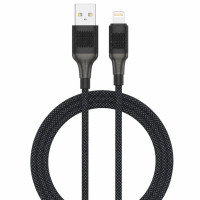 USB кабель Senteo SM-04 Eplosid series 2.4A Lightning 1м- черный