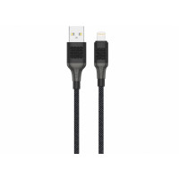 USB кабель Senteo SM-04 Eplosid series 2.4A Lightning 1м- черный
