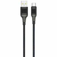 USB кабель Senteo SM-04 Eplosid series 3A Type-C 1м- черный