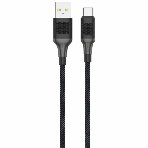 USB кабель Senteo SM-04 Eplosid series 3A Type-C 1м- чорний