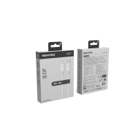 Кабель Senteo SL-08 Nano Silicone 30W Type-C - Lightning 1м- білий