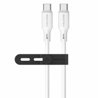 Кабель Senteo SL-08 Nano Silicone 60W Type-C - Type-C 1м- білий