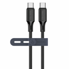Кабель Senteo SL-08 Nano Silicone 60W Type-C - Type-C 1м- чорний