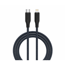 Кабель Senteo SL-04 Embossed Silicone 30W Type-C - Lightning 1м- чорний