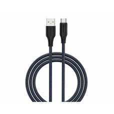 USB кабель Senteo SL-04 Embossed Silicone 3A Type-C 1м- чорний