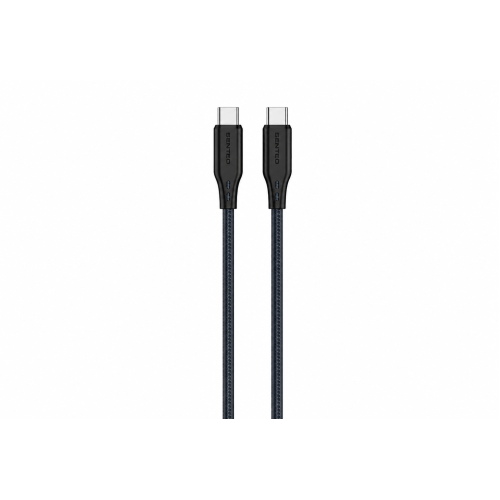 Кабель Senteo SL-04 Embossed Silicone 60W Type-C - Type-C 1м- чорний