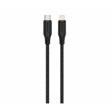 Кабель Senteo SL-05 Foamed Silicone 30W Type-C - Lightning 1м- чорний