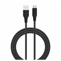 USB кабель Senteo SL-05 Foamed Silicone 3A Type-C 1м- чорний