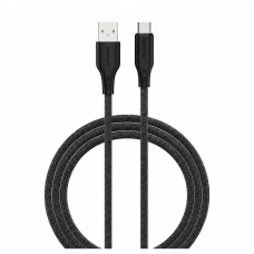 USB кабель Senteo SL-05 Foamed Silicone 3A Type-C 1м- чорний