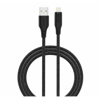 USB кабель Senteo SL-05 Foamed Silicone 2.4A Lightning 1м- чорний