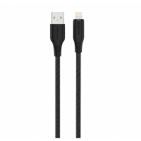 USB кабель Senteo SL-05 Foamed Silicone 2.4A Lightning 1м- чорний