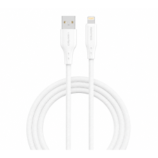 USB кабель Senteo SL-05 Foamed Silicone 2.4A Lightning 1м- білий