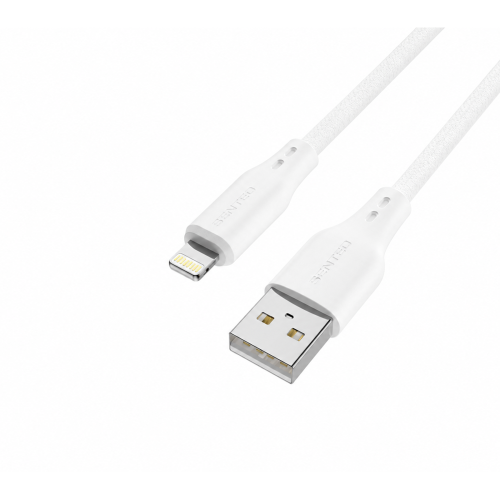 USB кабель Senteo SL-05 Foamed Silicone 2.4A Lightning 1м- білий