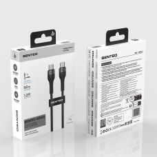 Кабель Senteo ST-01 Montes Series 60W Type-C - Type-C 1,2м- чорний