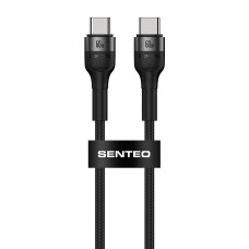 Кабель Senteo ST-01 Montes Series 60W Type-C - Type-C 1,2м- чорний
