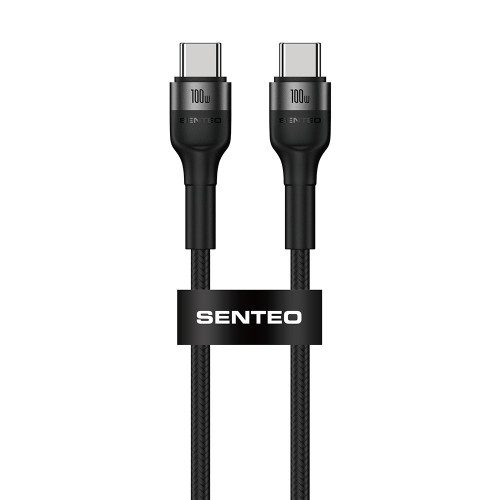 Кабель Senteo ST-01 Montes Series 100W Type-C - Type-C 1,2м- чорний