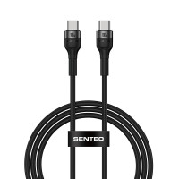 Кабель Senteo ST-01 Montes Series 100W Type-C - Type-C 2м- черный