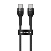 Кабель Senteo ST-01 Montes Series 100W Type-C - Type-C 2м- черный