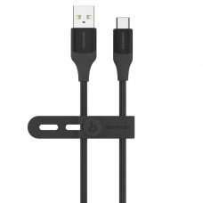USB кабель Senteo SL-07 Skin Silicone 3A Type-C 1,2м- чорний