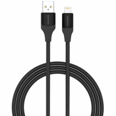 USB кабель Senteo SL-07 Skin Silicone 2.4A Lightning 1,2м- чорний