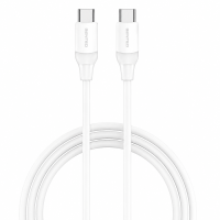 Кабель Senteo SL-07 Skin Silicone 60W Type-C - Type-C 1,2м- білий