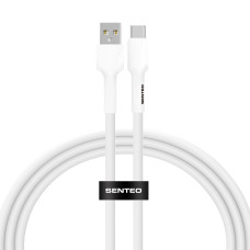 USB кабель Senteo SL-03 Silica Gel 3A Type-C 1м- білий