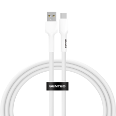 USB кабель Senteo SL-03 Silica Gel 3A Type-C 2м- белый