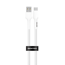 USB кабель Senteo SL-03 Silica Gel 3A Type-C 2м- белый