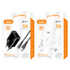 Сетевое зарядное устройство Jokade JB141 (1USB/5A) + кабель Micro- черный