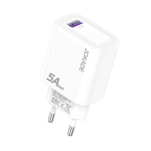 Сетевое зарядное устройство Jokade JB140 (1USB/5A)- белый