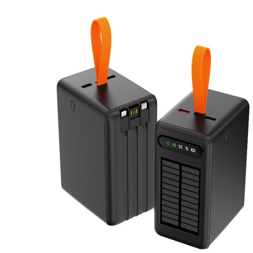 Портативное зарядное устройство (Повербанк) Aspor A376 60000mAh (3USB/Lightning/Type-C/22.5W)- черный