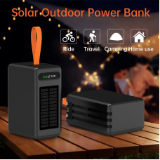 Портативний зарядний пристрій (Повербанк) Aspor A377 80000mAh (3USB/Lightning/Type-C/22.5W)- чорний