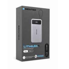 Портативное зарядное устройство (Повербанк) Senteo PS-01 20000mAh 65W- черный-серый