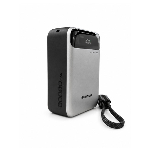 Портативний зарядний пристрій (Повербанк) Senteo PS3-02 30000mAh 22.5W- чорний-сірий
