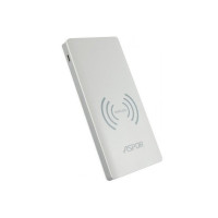Портативний зарядний пристрій (Повербанк) Aspor A341W 8000 mAh- біло-сірий