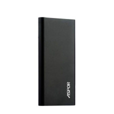 Портативний зарядний пристрій (Повербанк) Aspor A383 10000 mAh- чорний