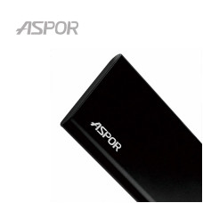 Портативний зарядний пристрій (Повербанк) Aspor A383 10000 mAh- чорний
