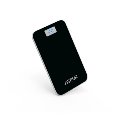 Портативний зарядний пристрій (Повербанк) Aspor A386 12000 mAh- чорний
