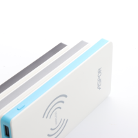 Портативний зарядний пристрій (Повербанк) Aspor A341W 8000 mAh- біло-блакитний