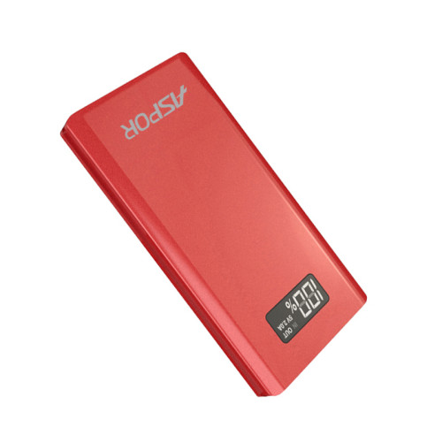Портативний зарядний пристрій (Повербанк) Aspor Q388 10000 mAh- червоний