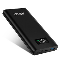 Портативний зарядний пристрій (Повербанк) Aspor Q388 10000 mAh- чорний