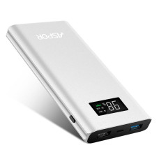 Портативний зарядний пристрій (Повербанк) Aspor Q388 10000 mAh- срібло