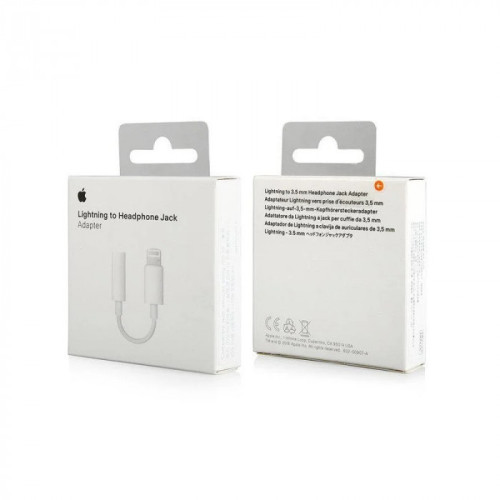 Перехідник Lightning – 3.5mm (A1749)- білий