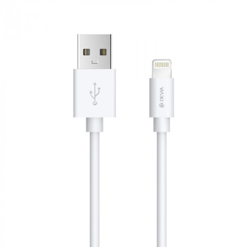 Кабель Devia Kintone USB – Lightning 1A/1м- білий