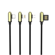 Кабель Aspor A118 USB – Micro 2.4A/1м- золото