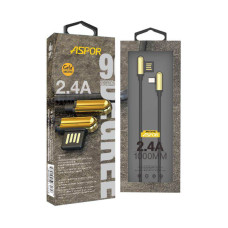 Кабель Aspor A118 USB – Micro 2.4A/1м- золото