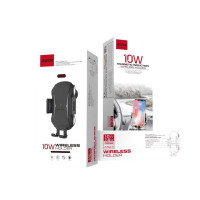 Автомобільний тримач Fast Wireless Charge Aspor A523 10W- чорний